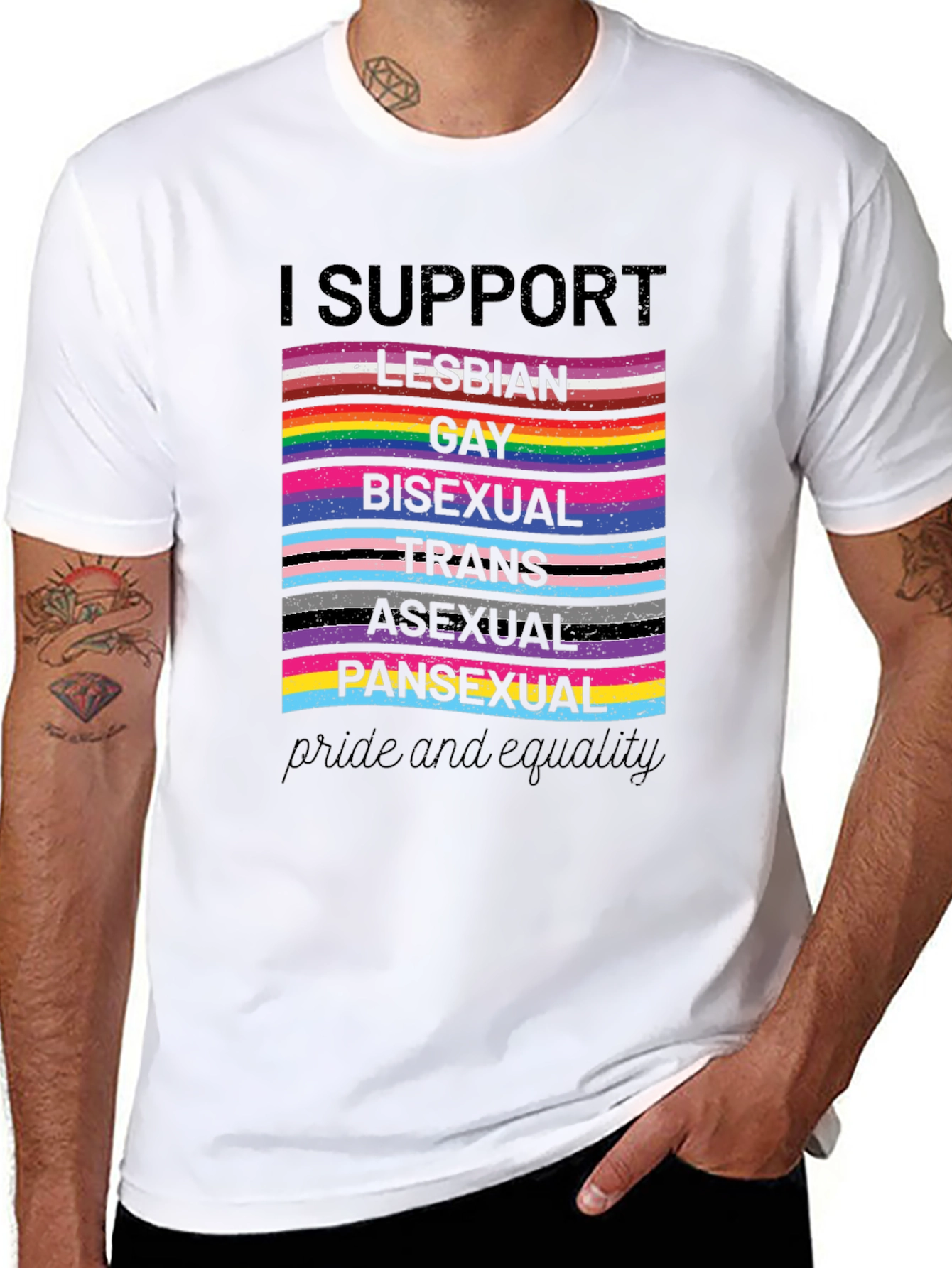 Pride and Equality Support LGBTQ+ T-Shirt