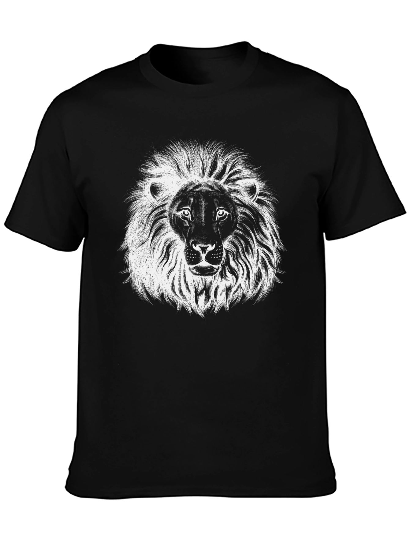 Lion Graphic Black T-Shirt