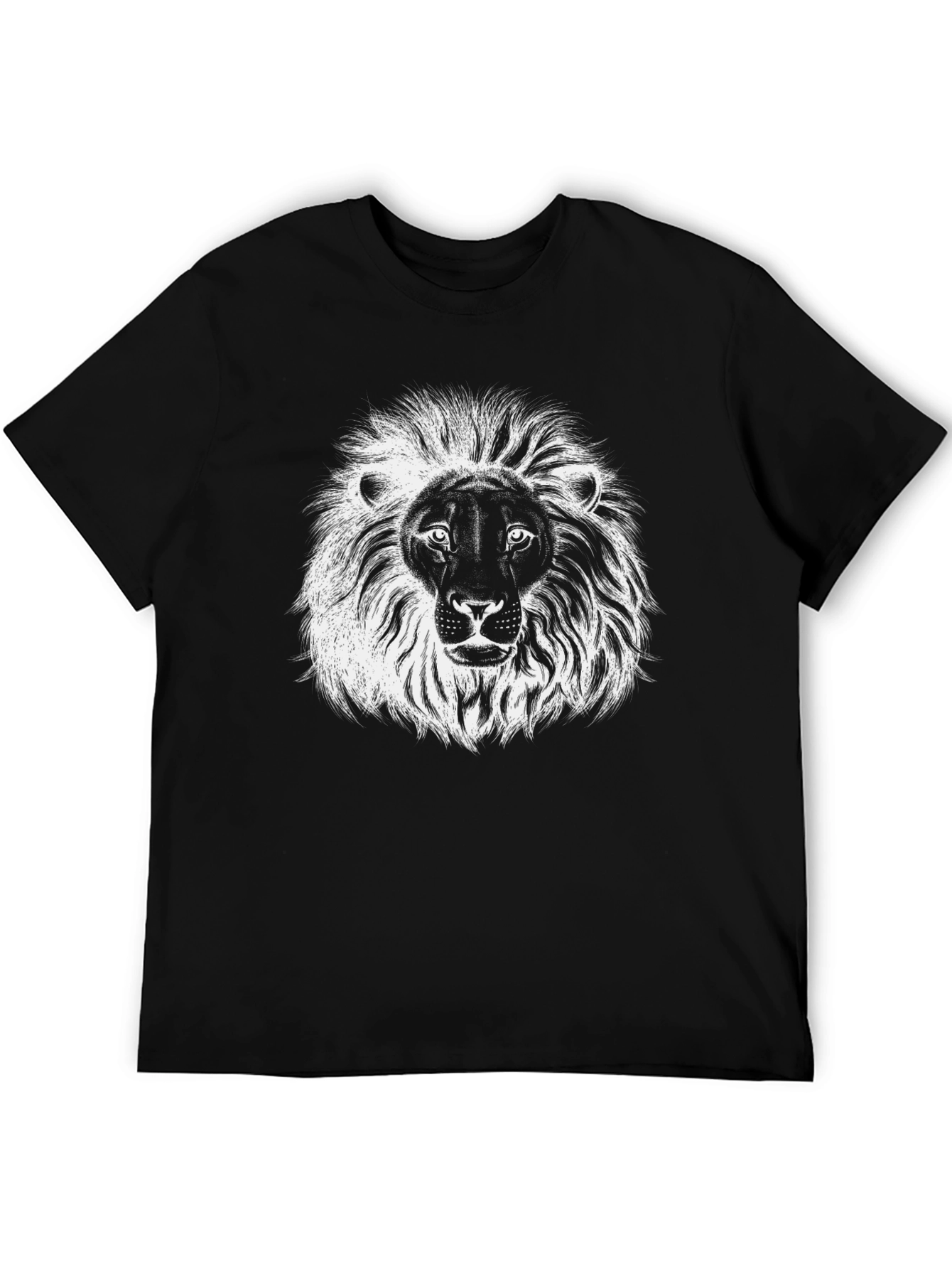 Lion Graphic Black T-Shirt
