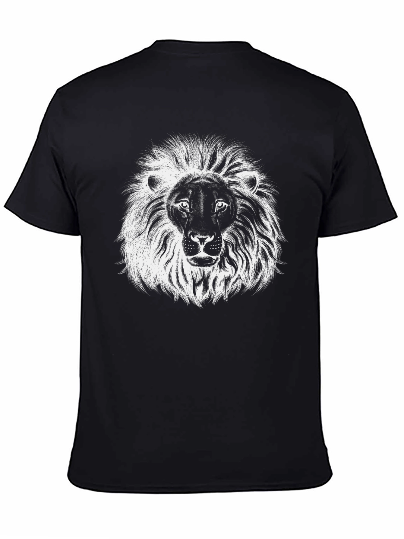 Lion Graphic Black T-Shirt
