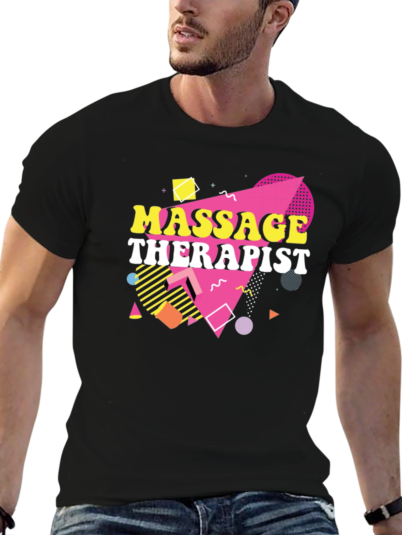 Massage Therapist Graphic Tee - Black