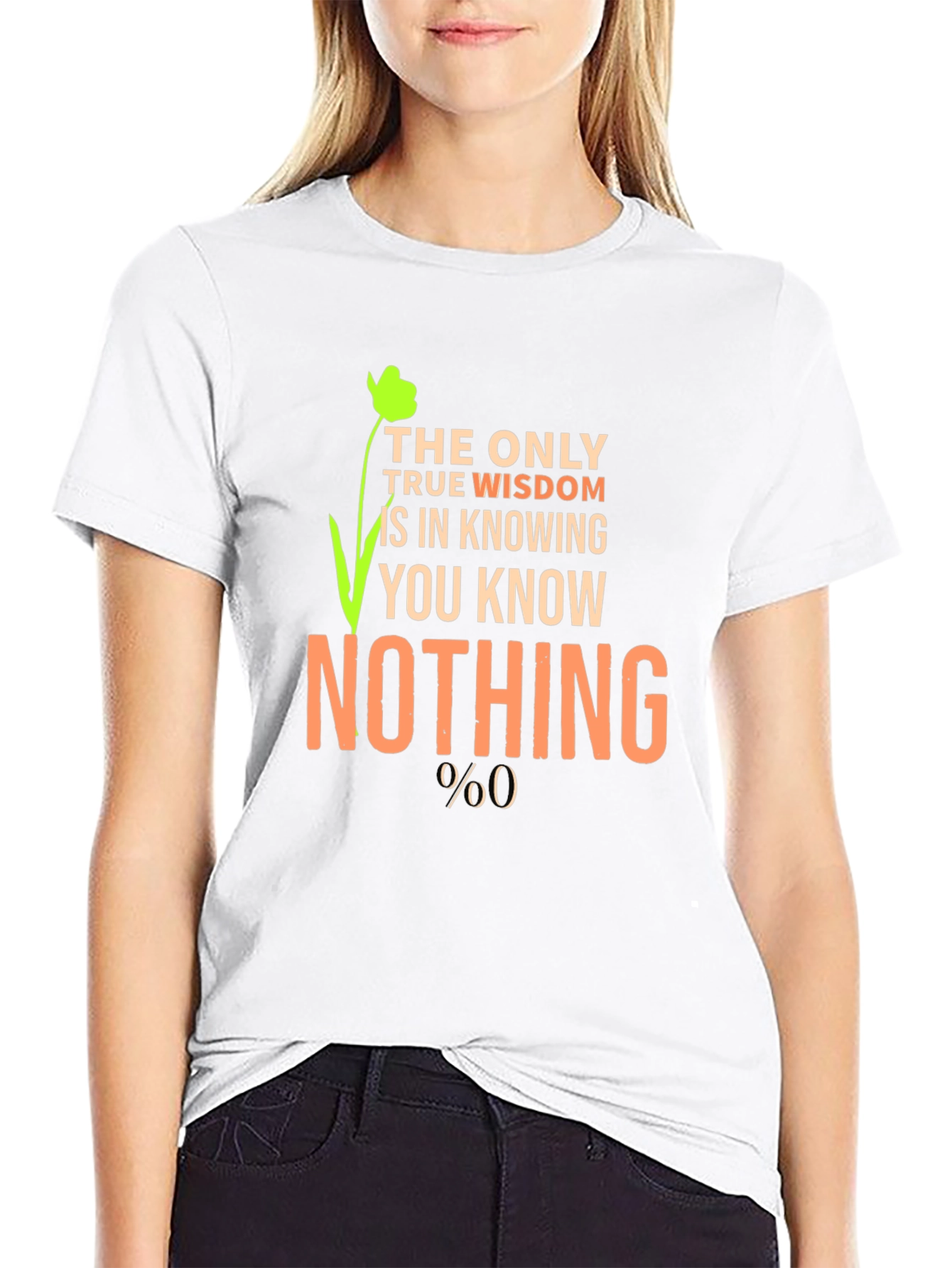 Wisdom Saying Graphic Print Mens T-Shirt