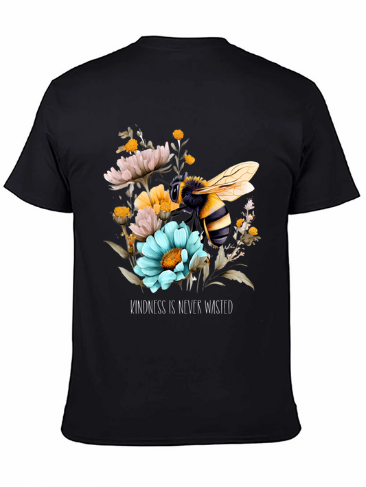 Kindness Never Wasted Floral Bee Graphic Tee