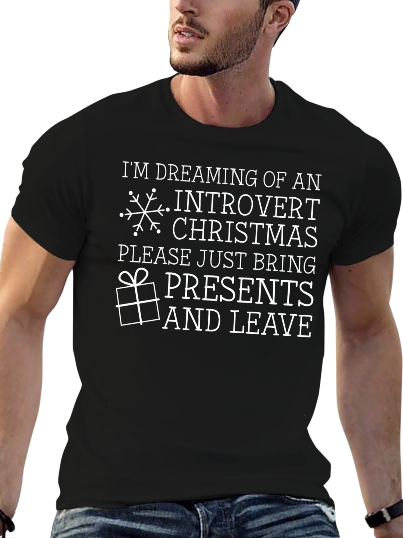 Introvert Christmas T-Shirt - Funny Holiday Tee