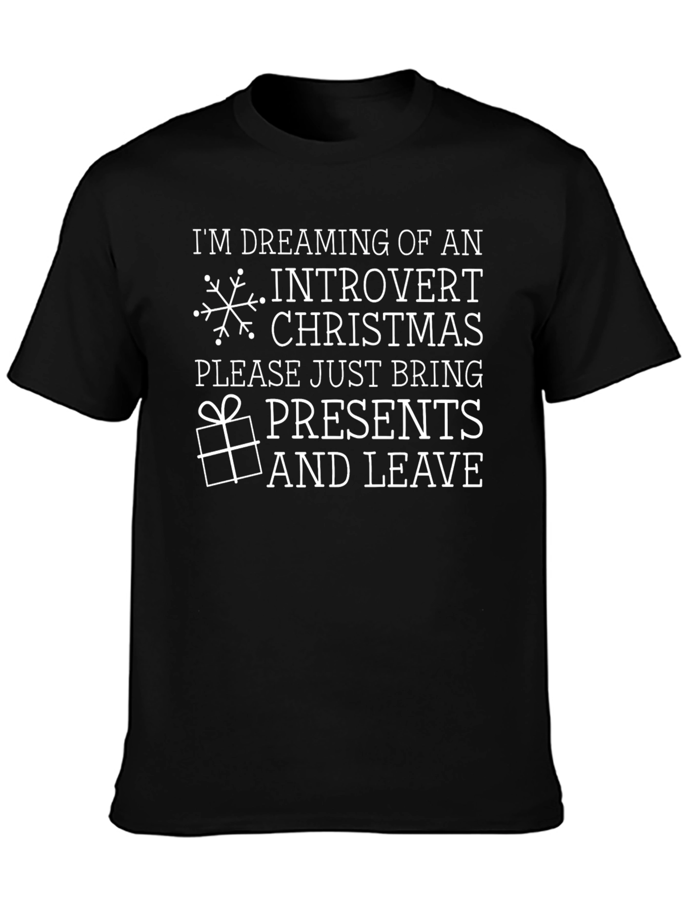 Introvert Christmas T-Shirt - Funny Holiday Tee