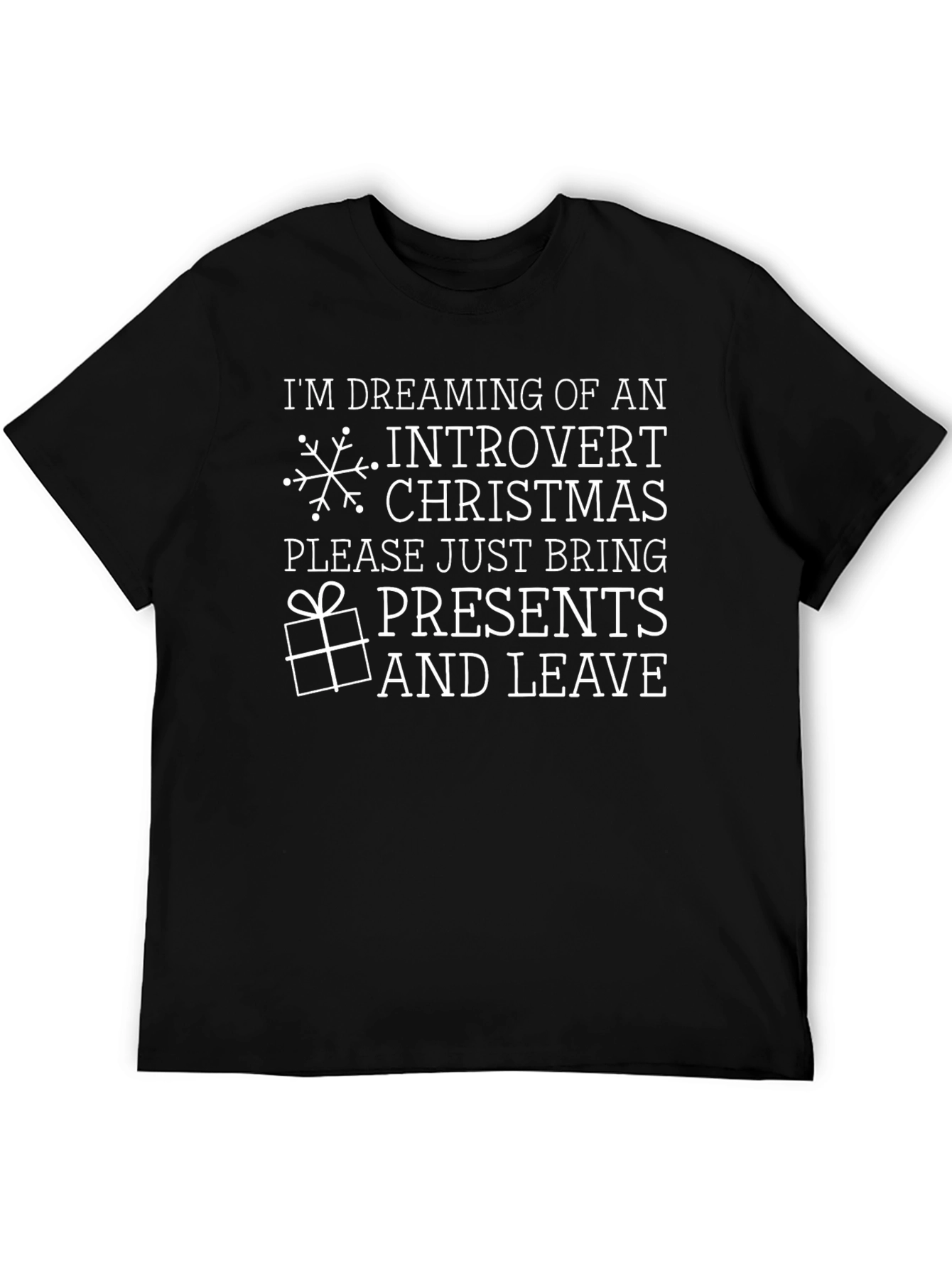 Introvert Christmas T-Shirt - Funny Holiday Tee