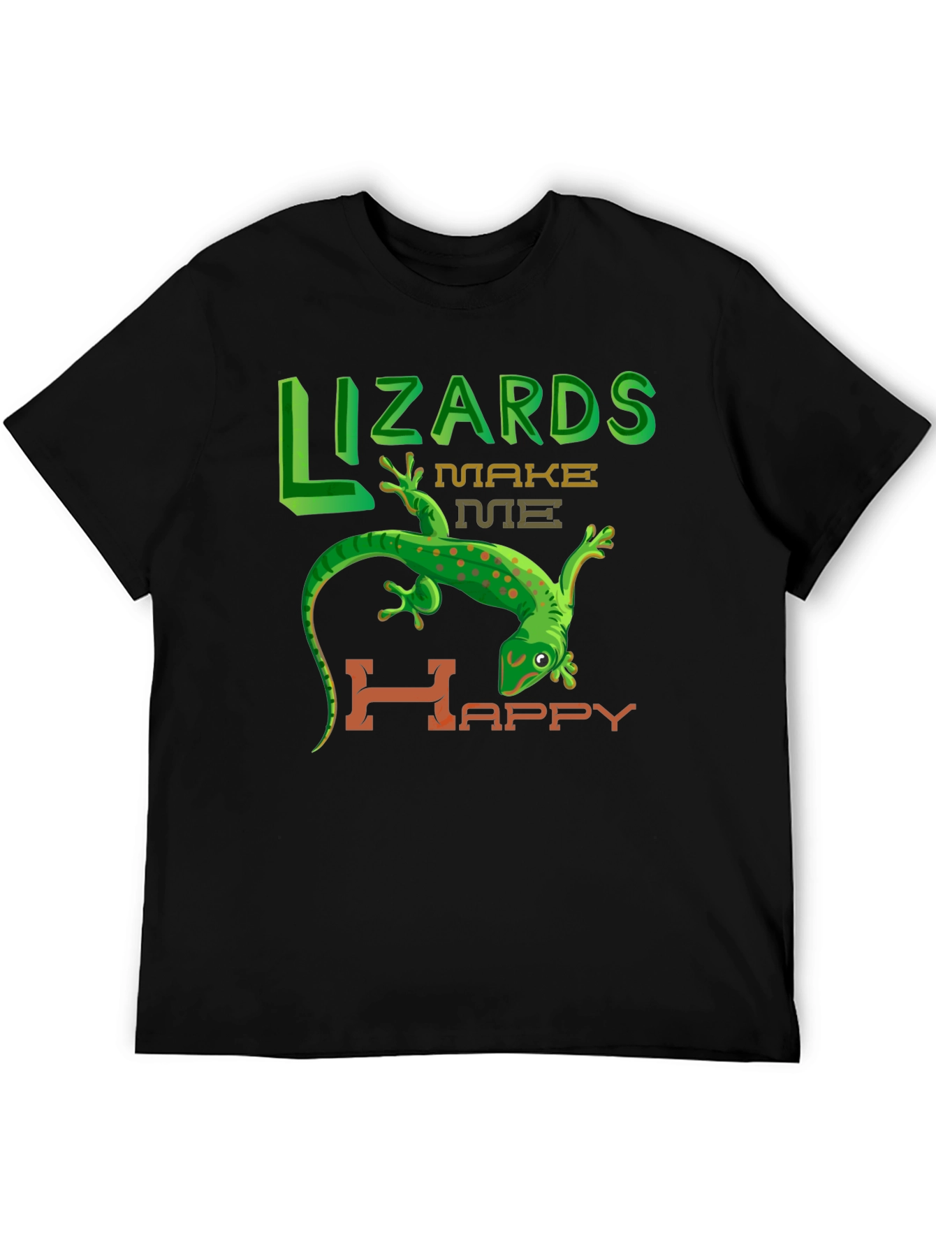 Lizards Make Me Happy Graphic T-Shirt