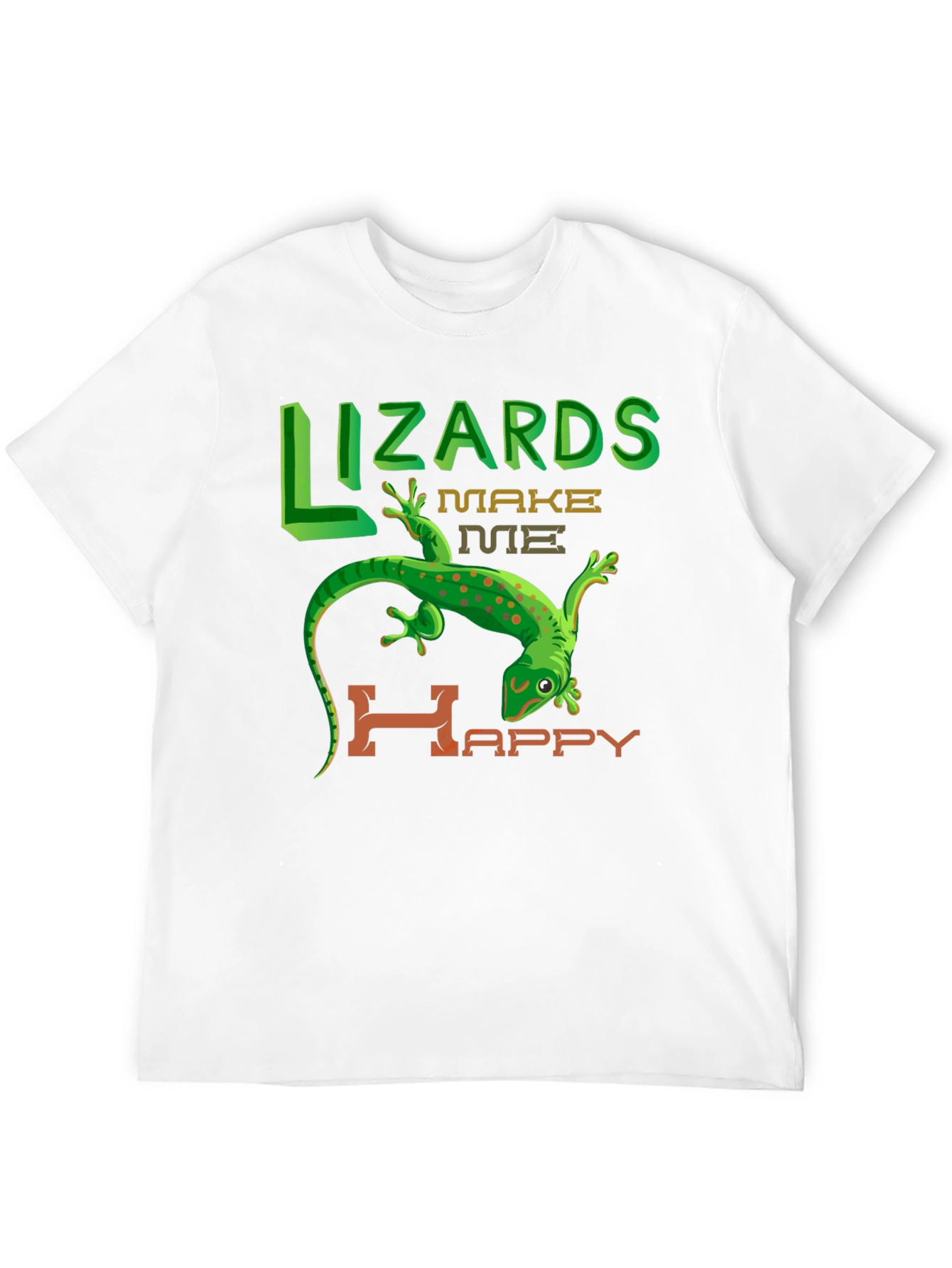 Lizards Make Me Happy Graphic T-Shirt