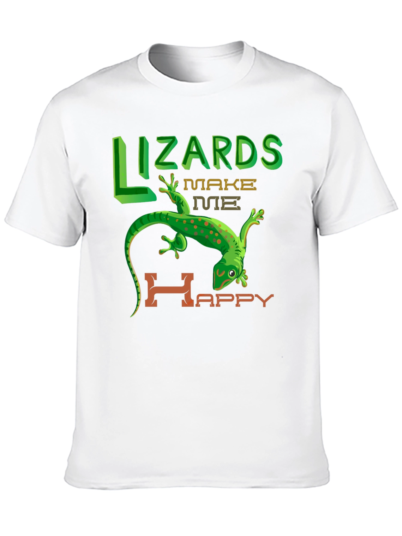 Lizards Make Me Happy Graphic T-Shirt