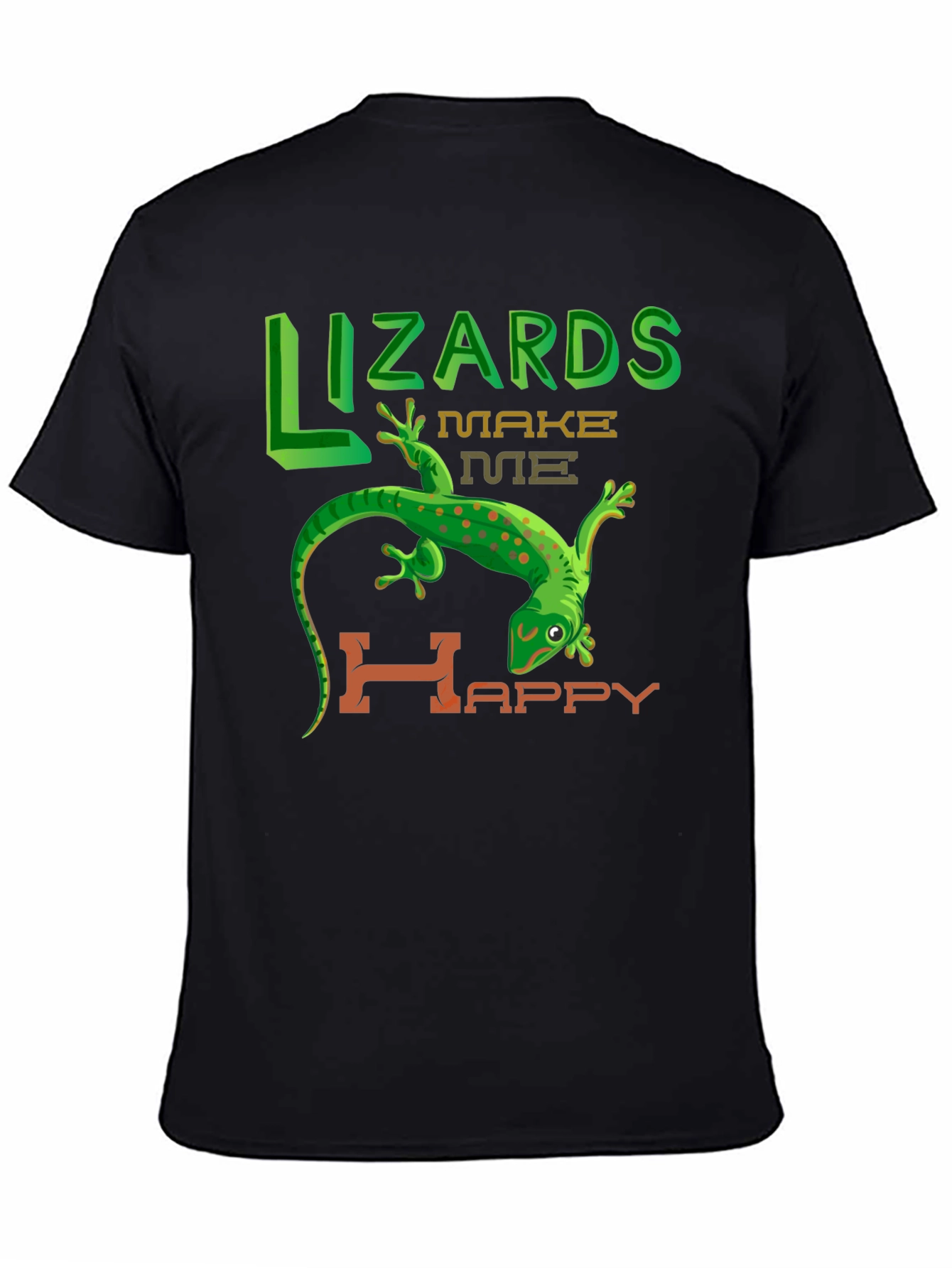 Lizards Make Me Happy Graphic T-Shirt