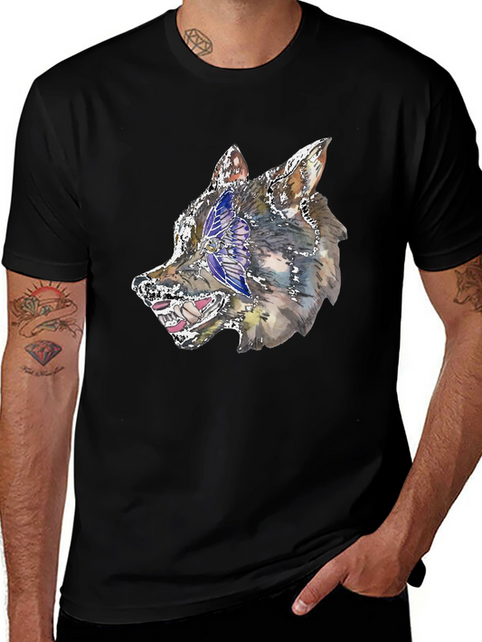 Wolf Graphic Black T-Shirt