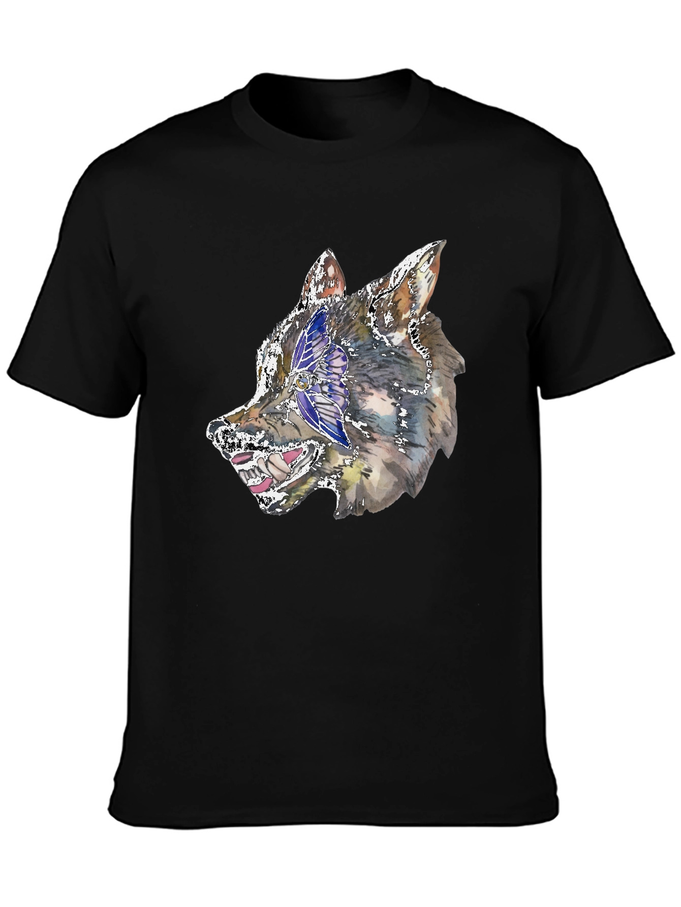 Wolf Graphic Black T-Shirt