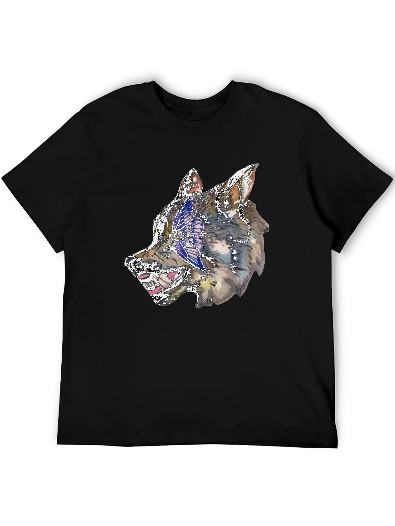 Wolf Graphic Black T-Shirt