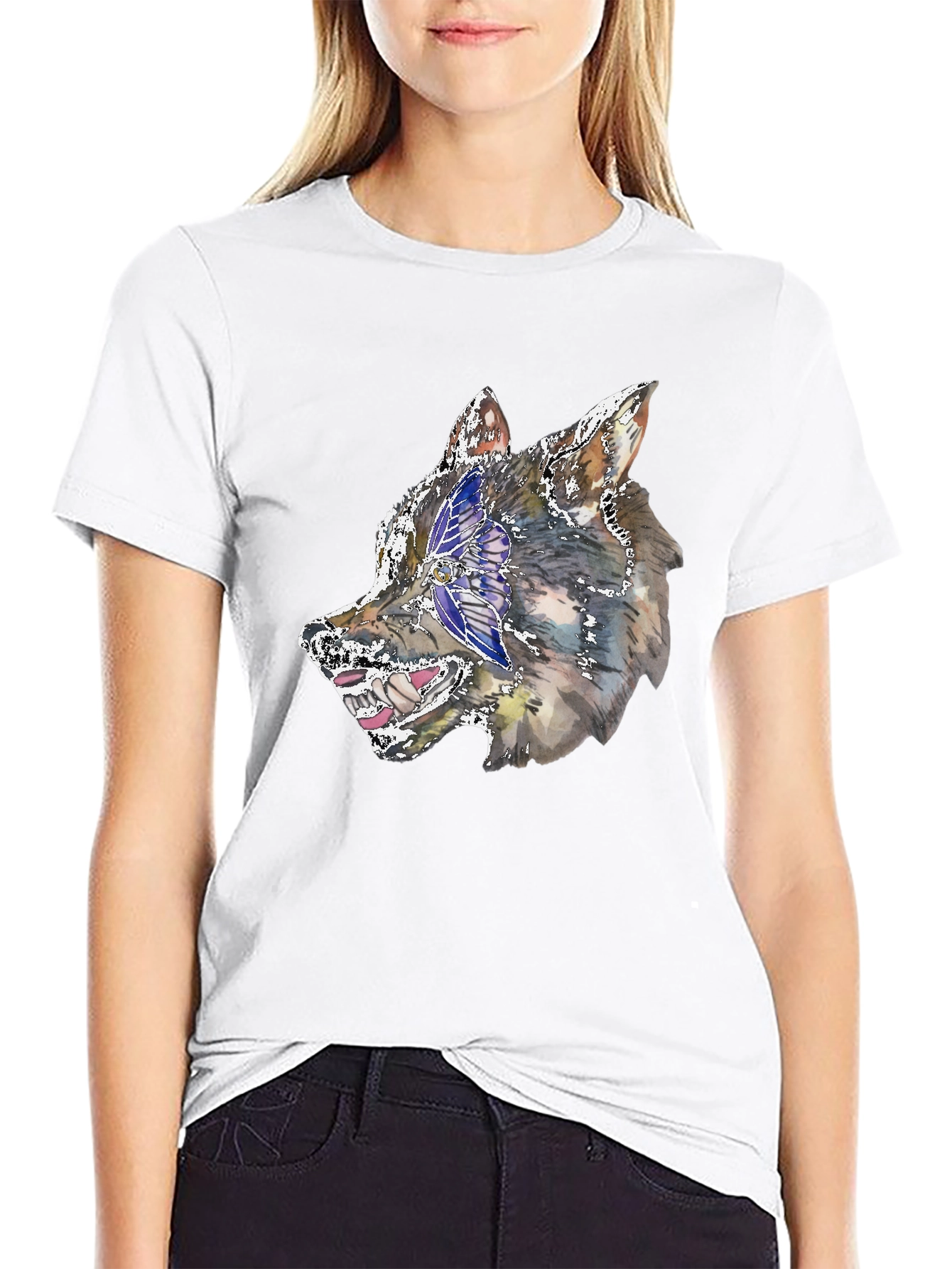 Wolf Graphic Black T-Shirt