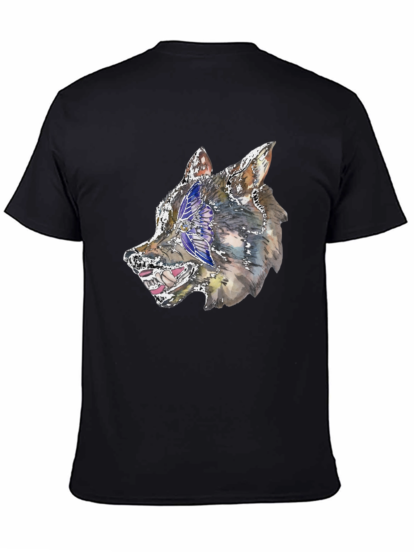 Wolf Graphic Black T-Shirt