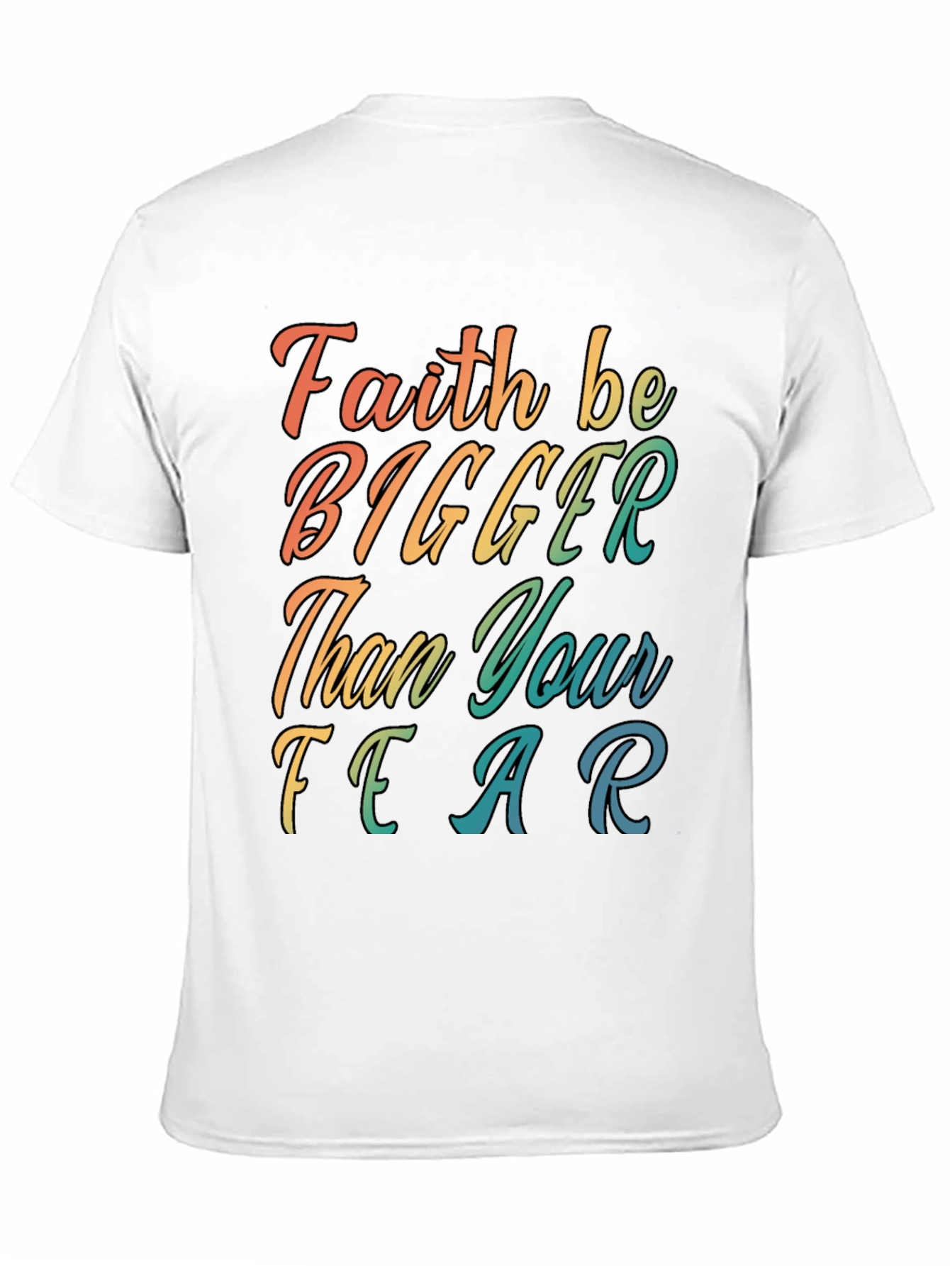 Faith Bigger Than Fear Graphic Tee - Black