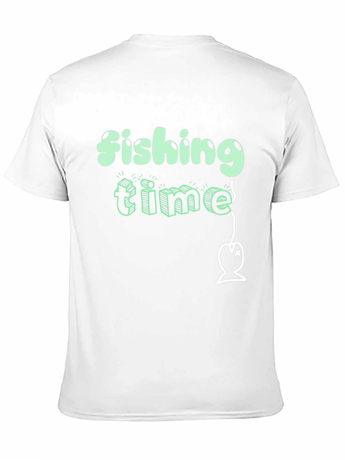 Fishing Time Graphic Tee - Black
