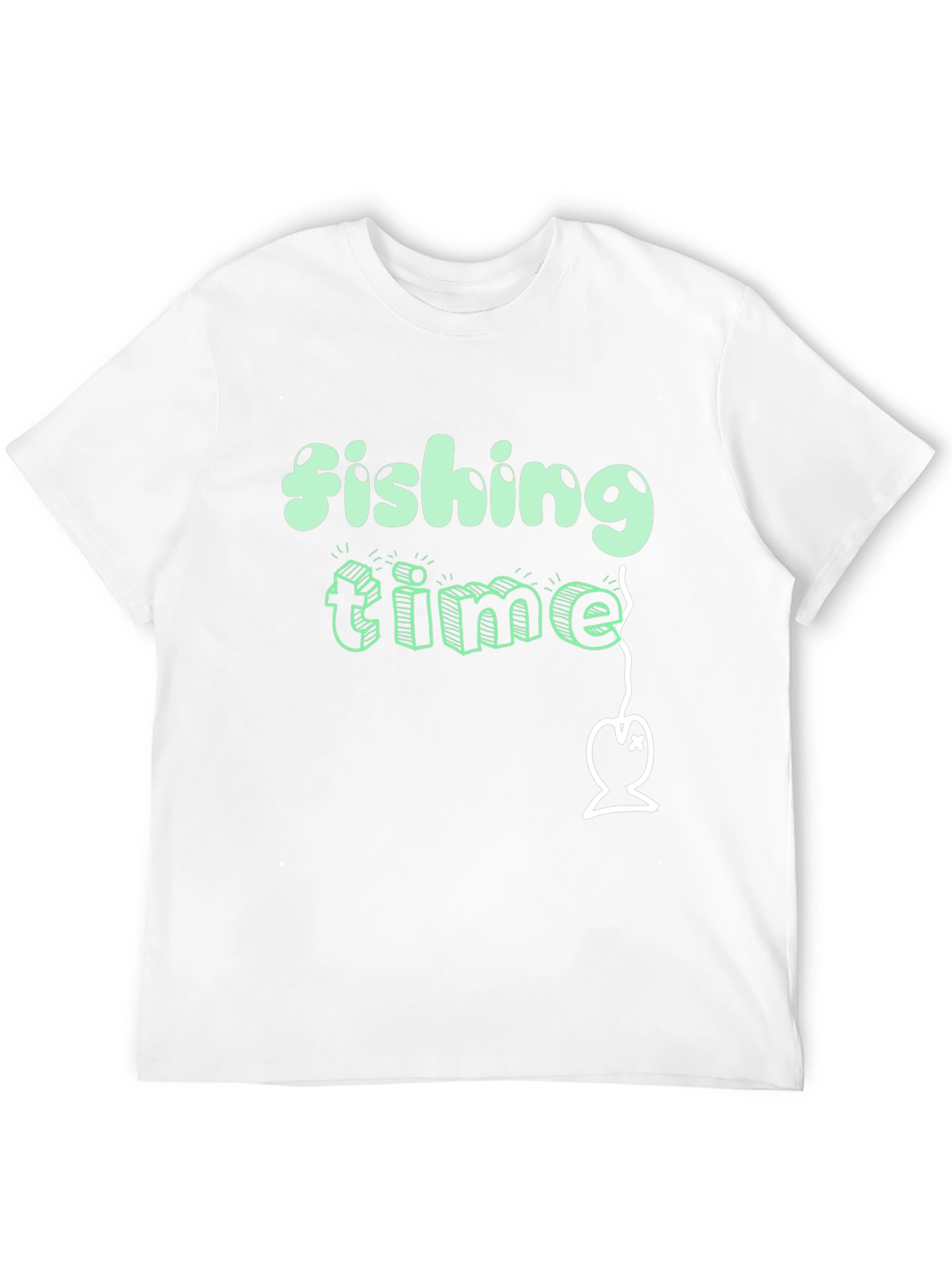 Fishing Time Graphic Tee - Black