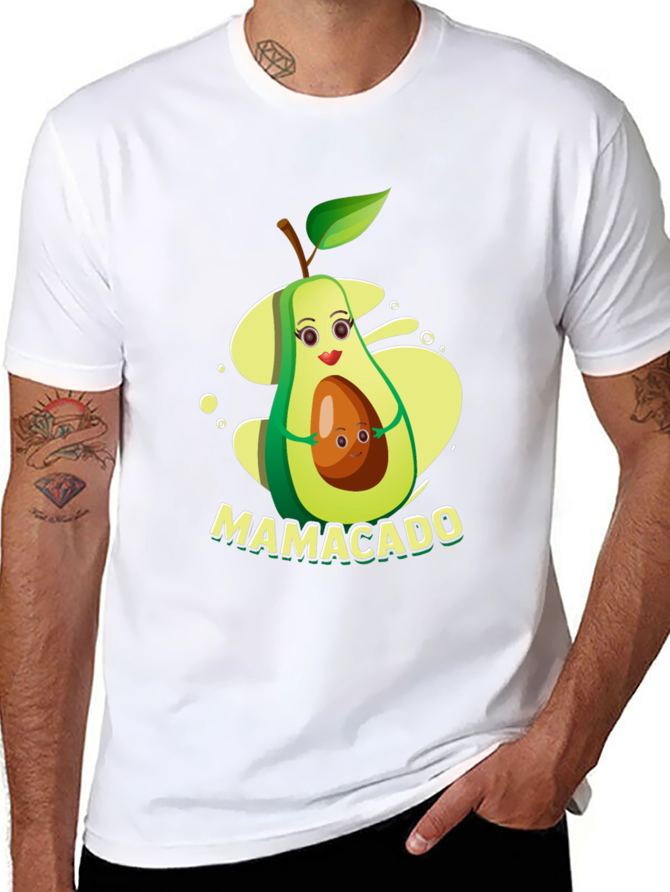 Mamacado T-Shirt - Avocado Mama & Baby Graphic Tee