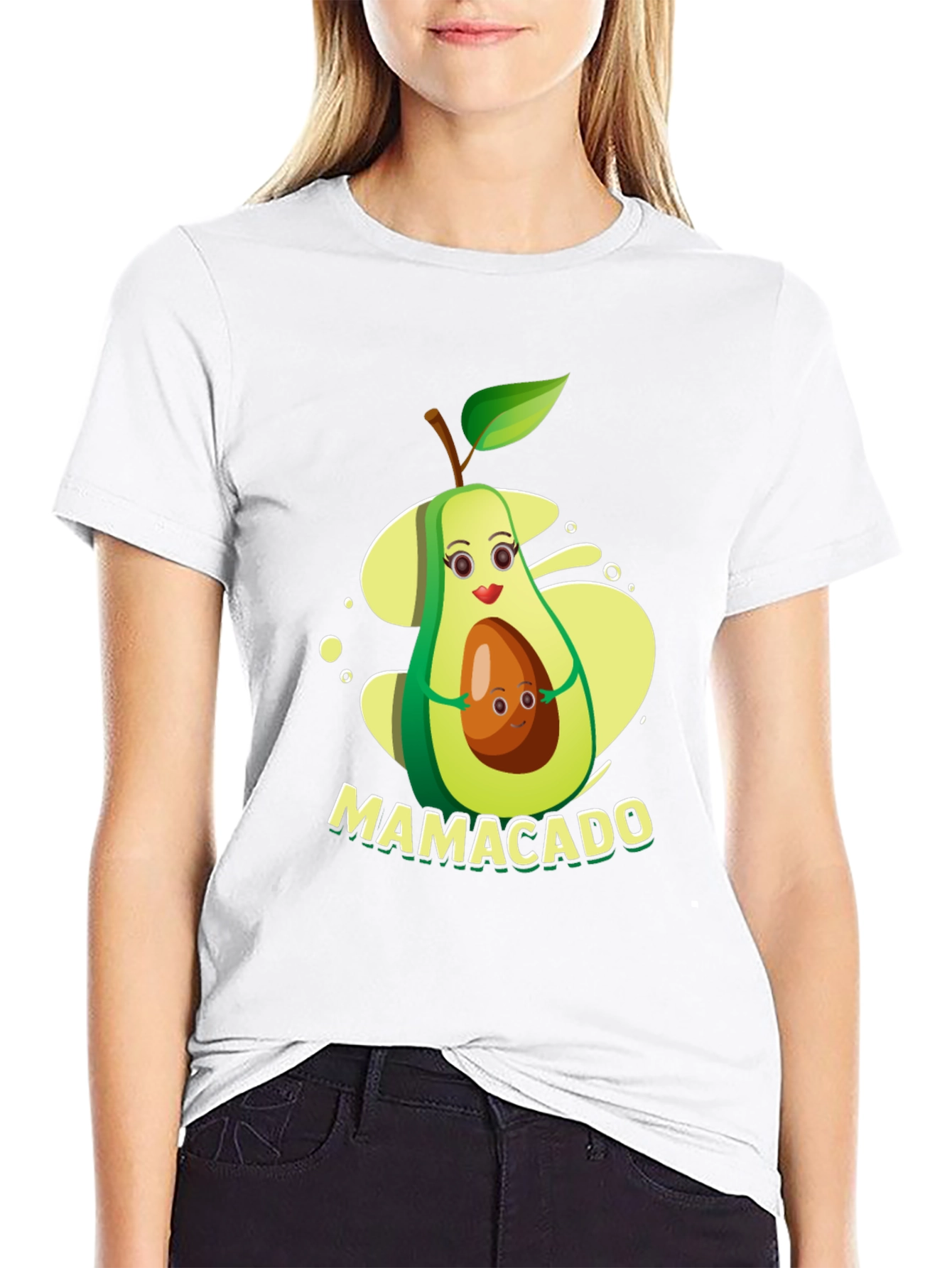 Mamacado T-Shirt - Avocado Mama & Baby Graphic Tee