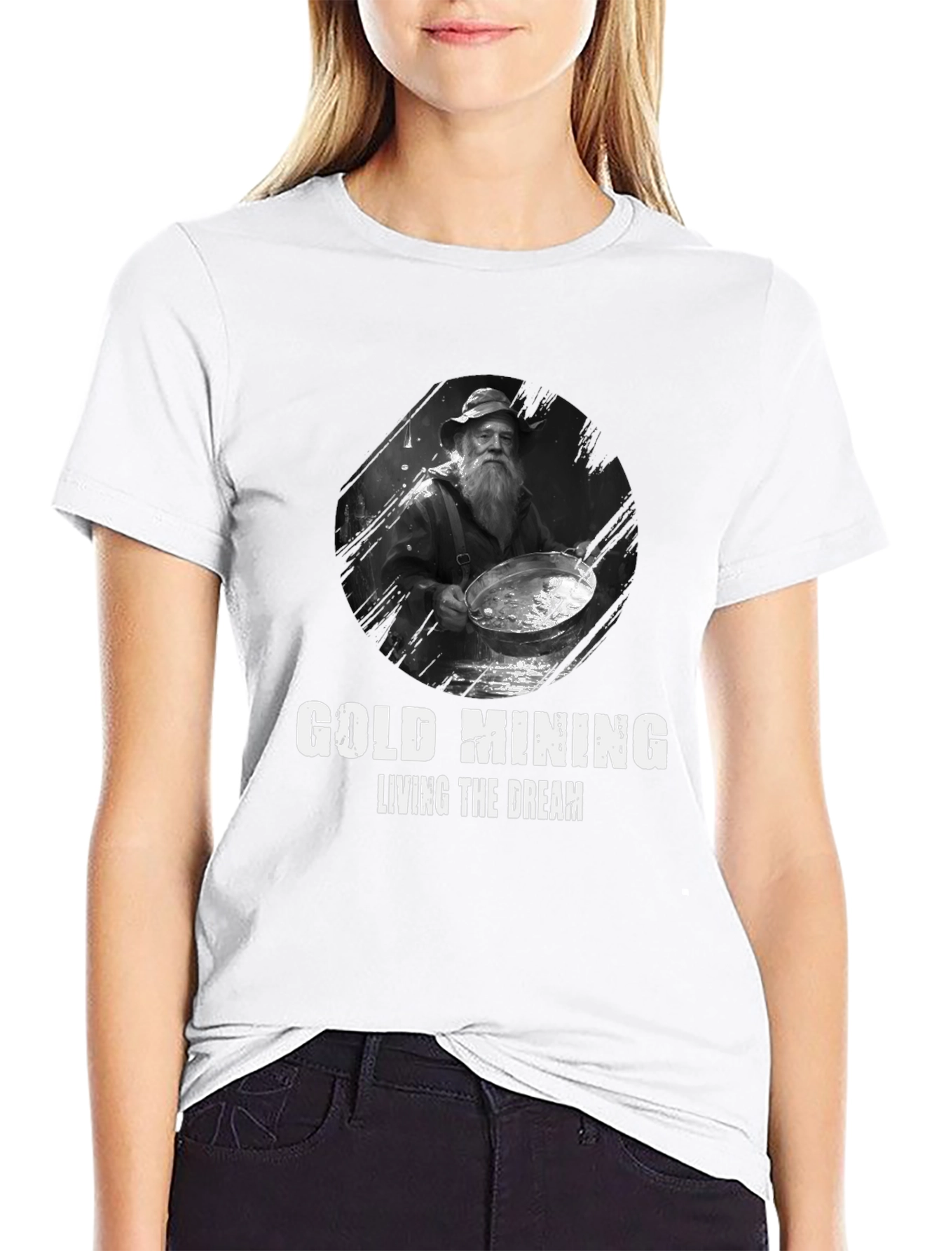 Gold Mining Living the Dream Black T-Shirt