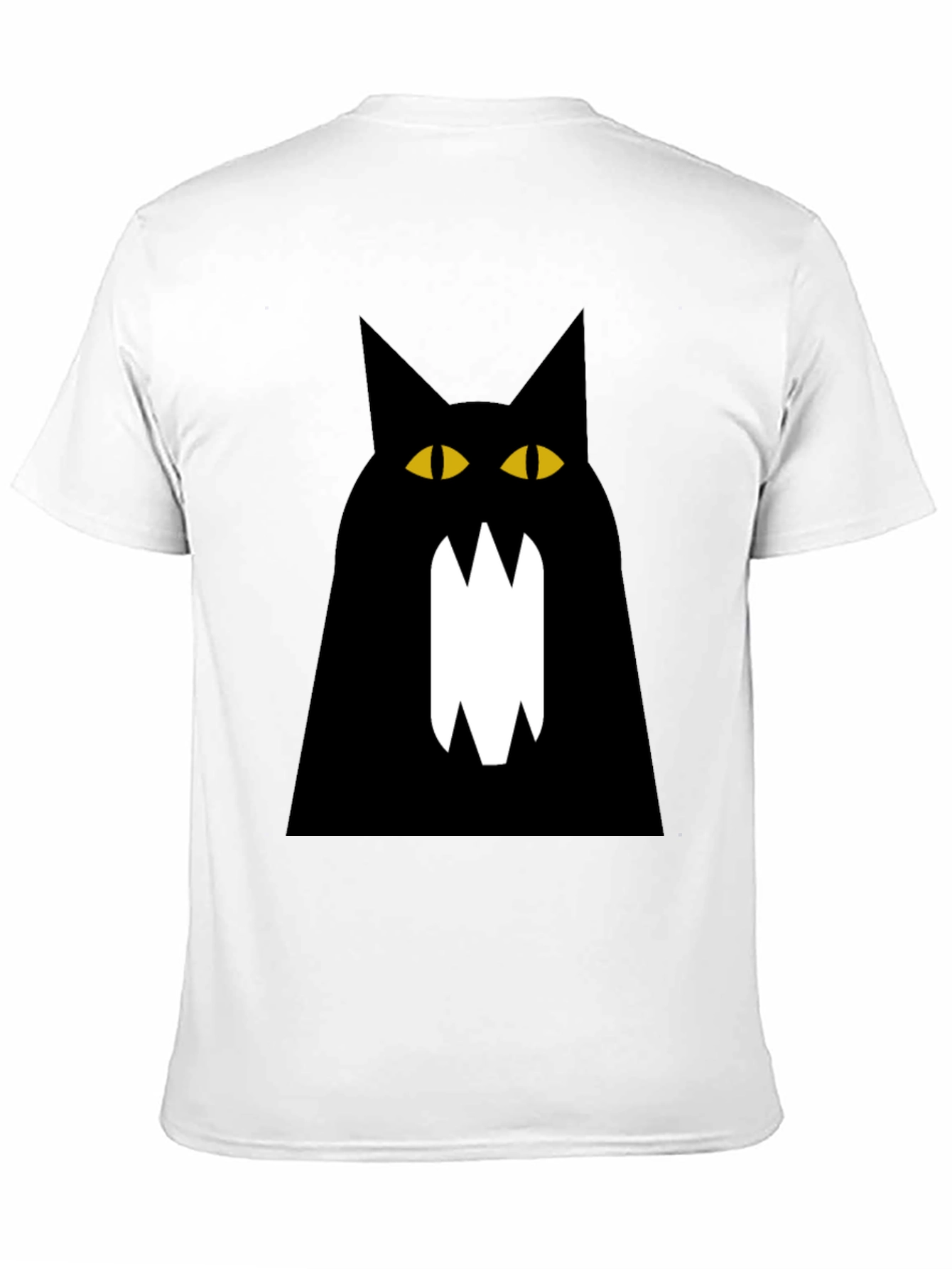 Black Cat Graphic Tee - Mens Cotton T-Shirt