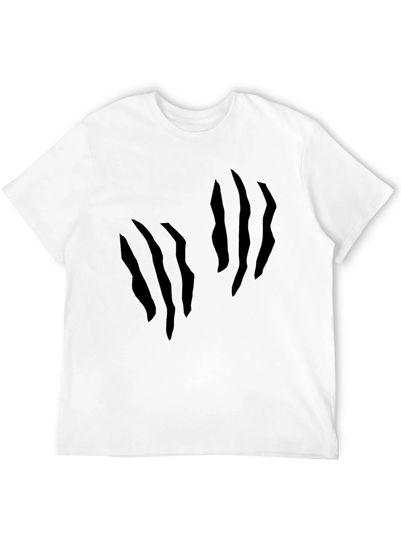 Mens Claw Mark Graphic Black T-Shirt