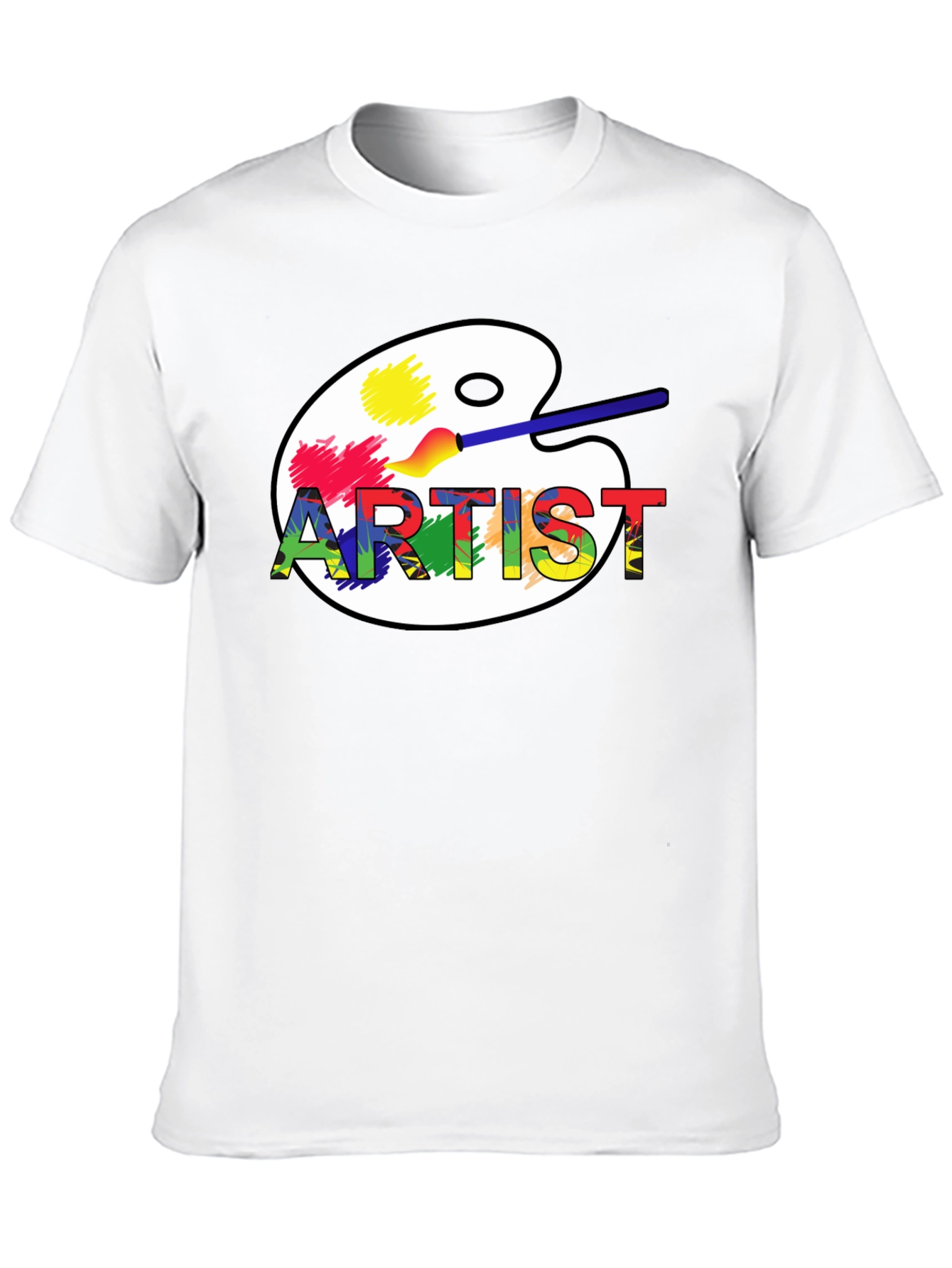 Artist Palette Graphic T-Shirt - Creative Style