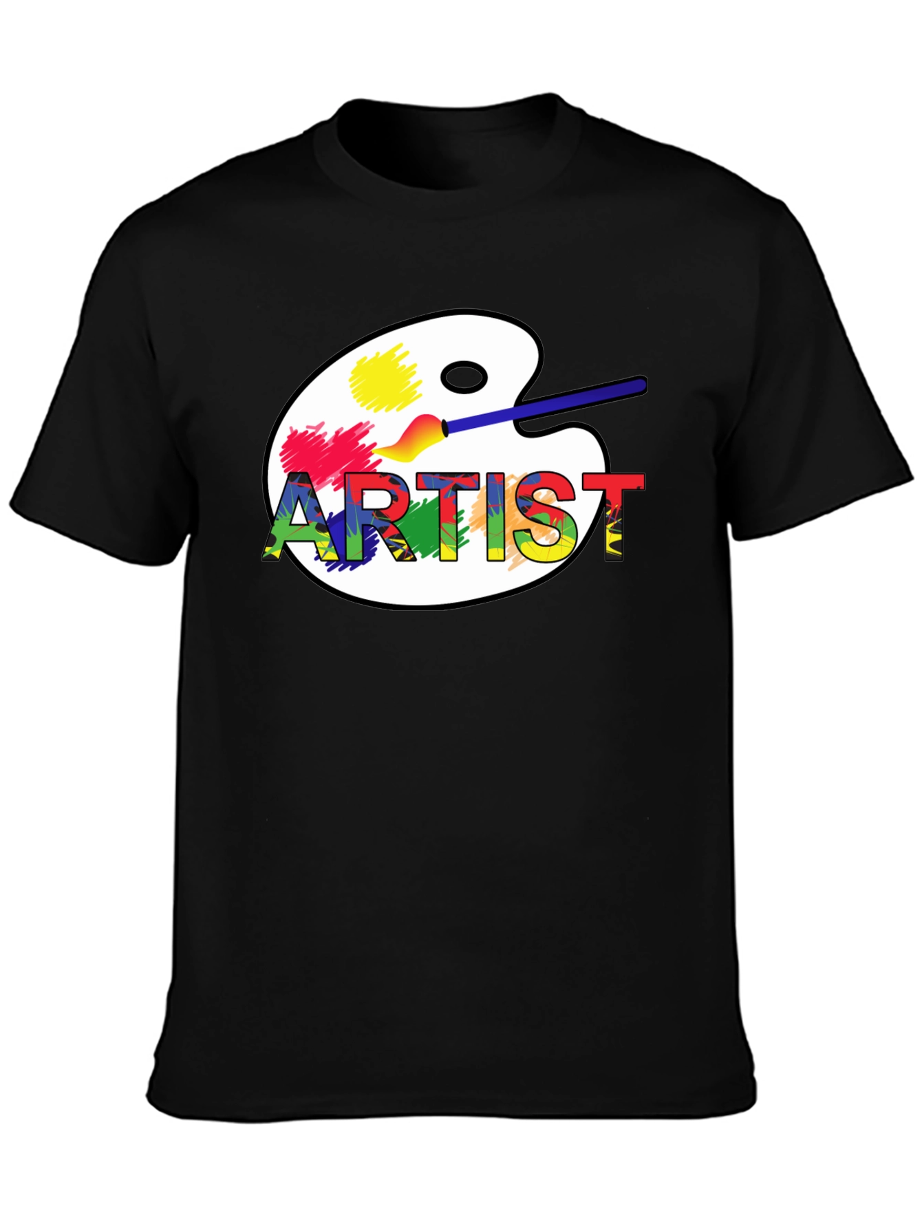 Artist Palette Graphic T-Shirt - Creative Style