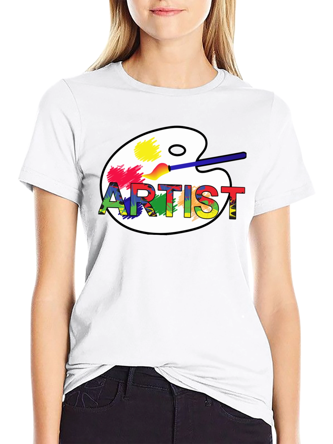 Artist Palette Graphic T-Shirt - Creative Style