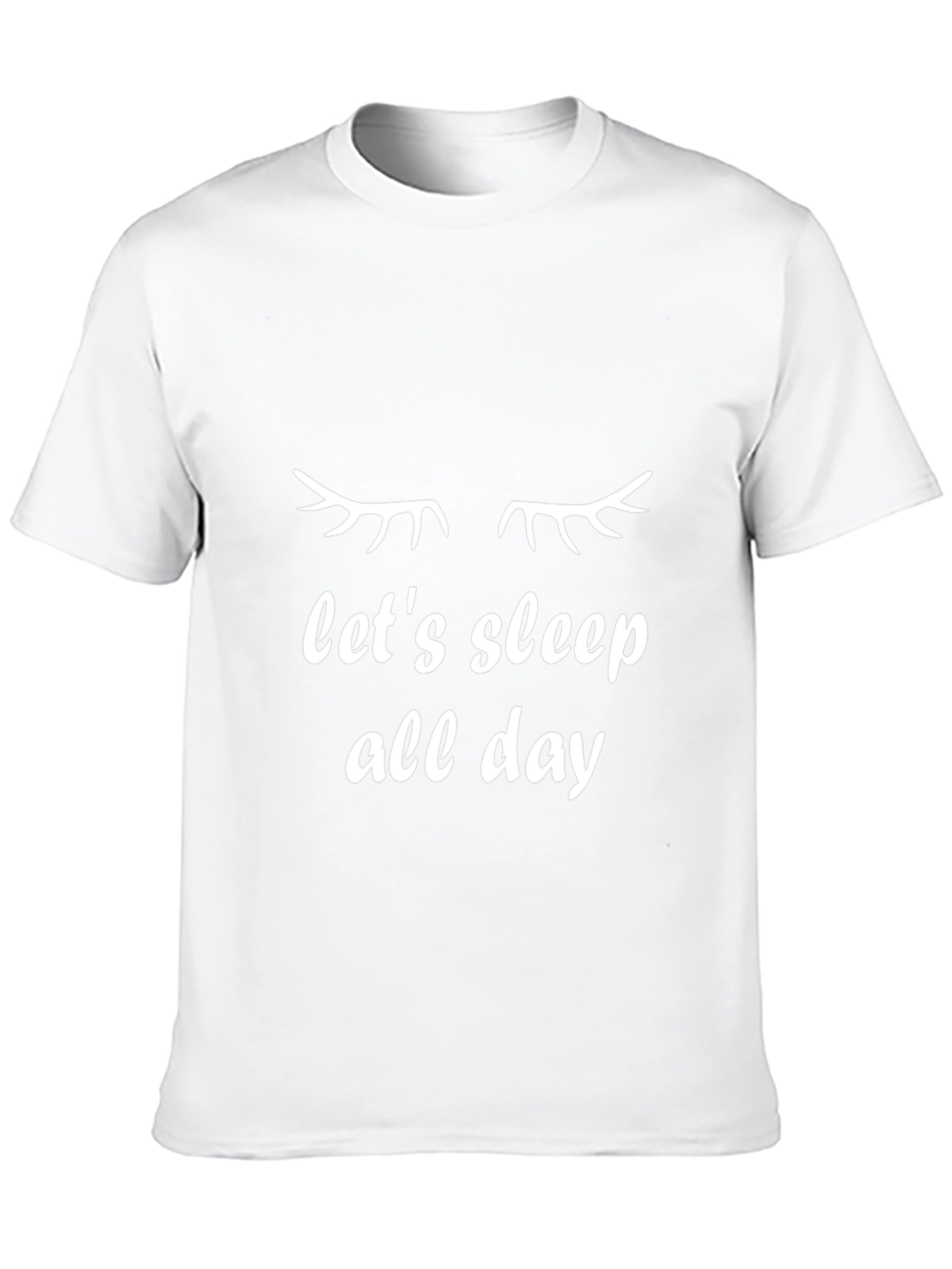 Lets Sleep All Day Black Tee