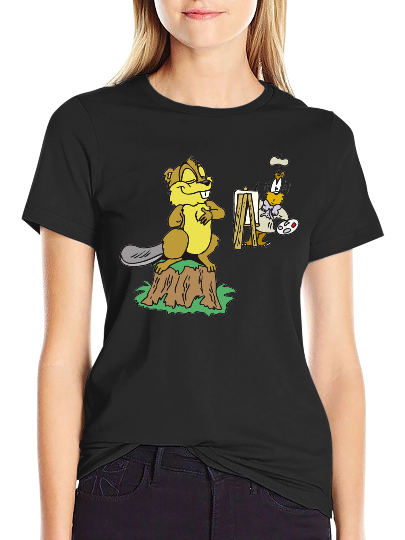 Cartoon Beaver T-Shirt