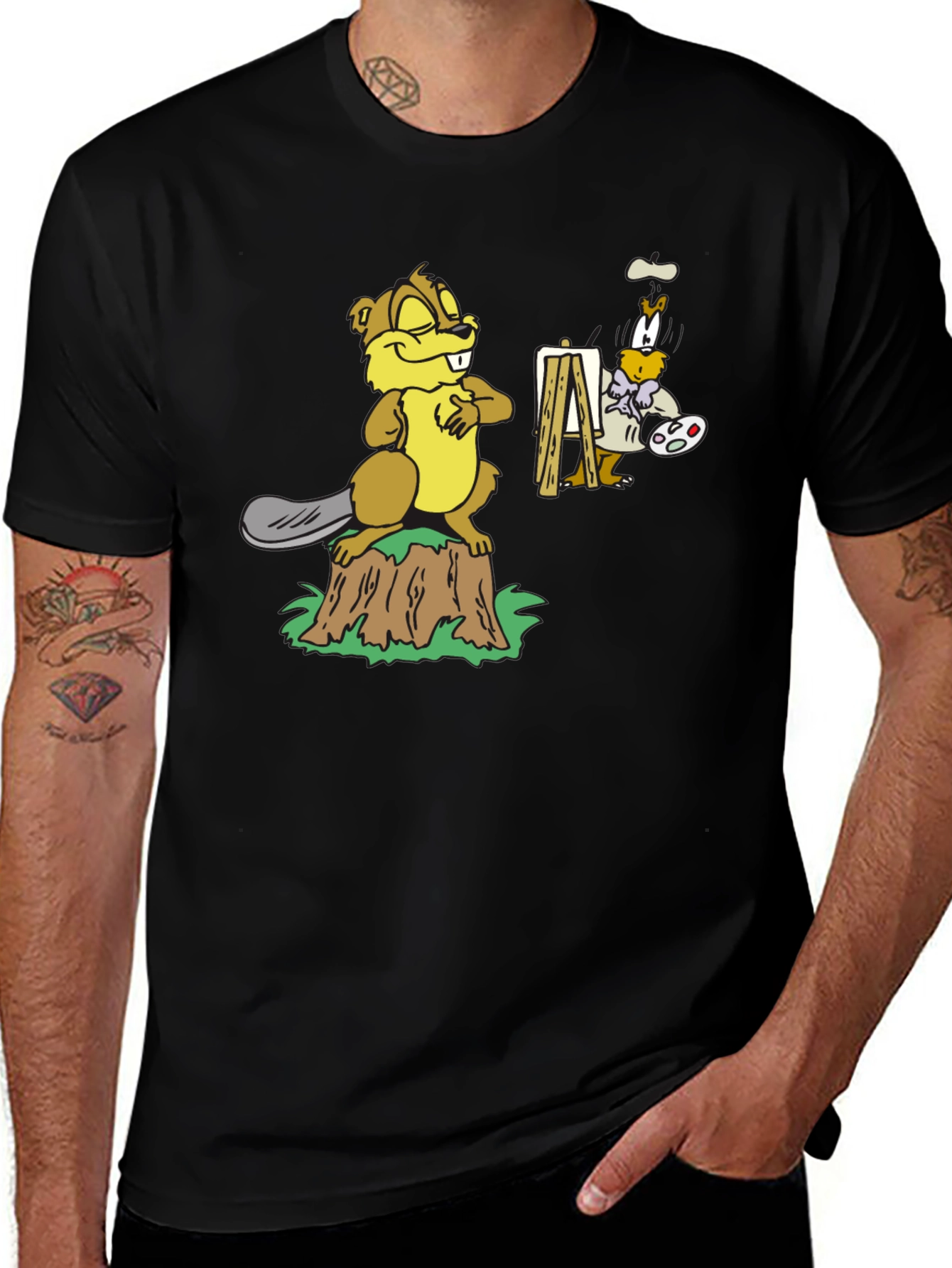 Cartoon Beaver T-Shirt
