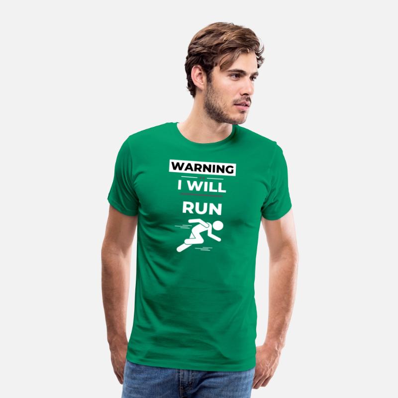 Warning I will run, Runner Funny Gift Idea