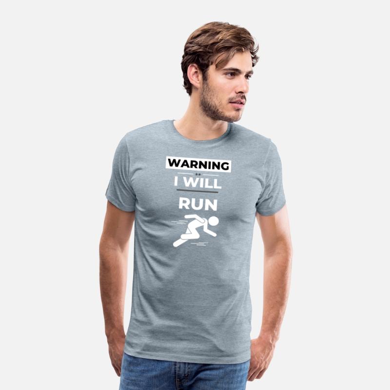 Warning I will run, Runner Funny Gift Idea