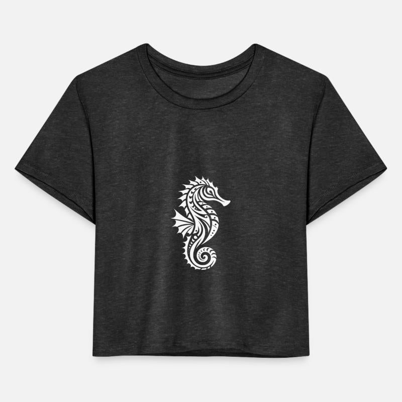Water Swimming Training Tribal Seahorse Tattoo