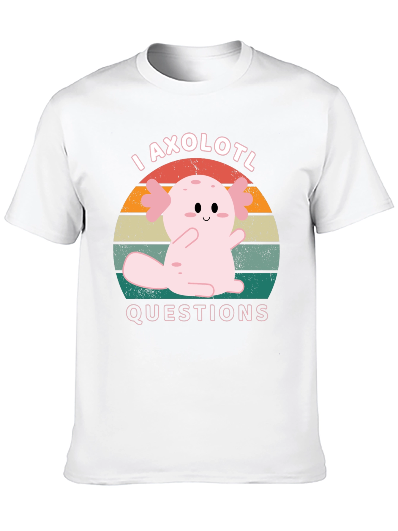 I Axolotl Questions T-Shirt Cute Salamander Tee