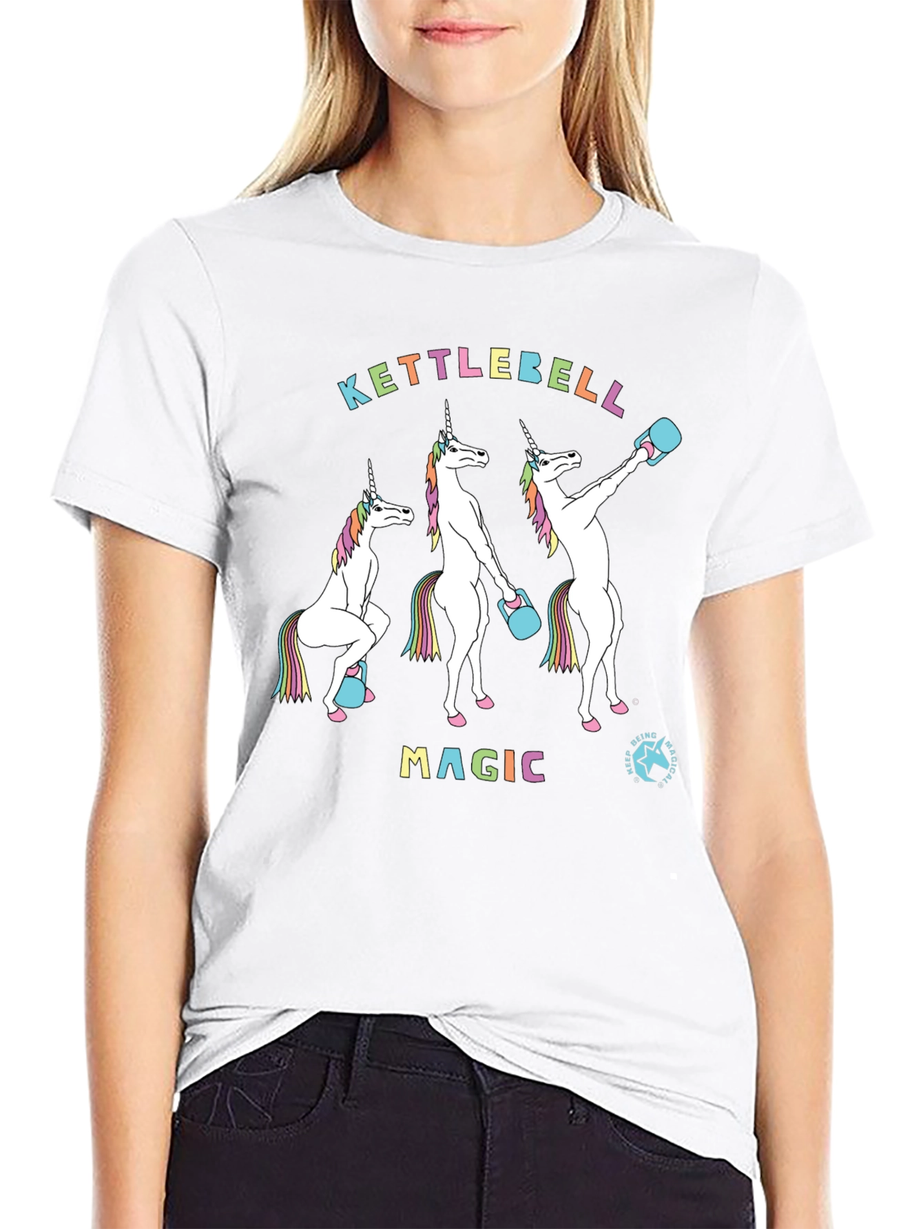 Kettlebell Magic Unicorn Graphic Tee