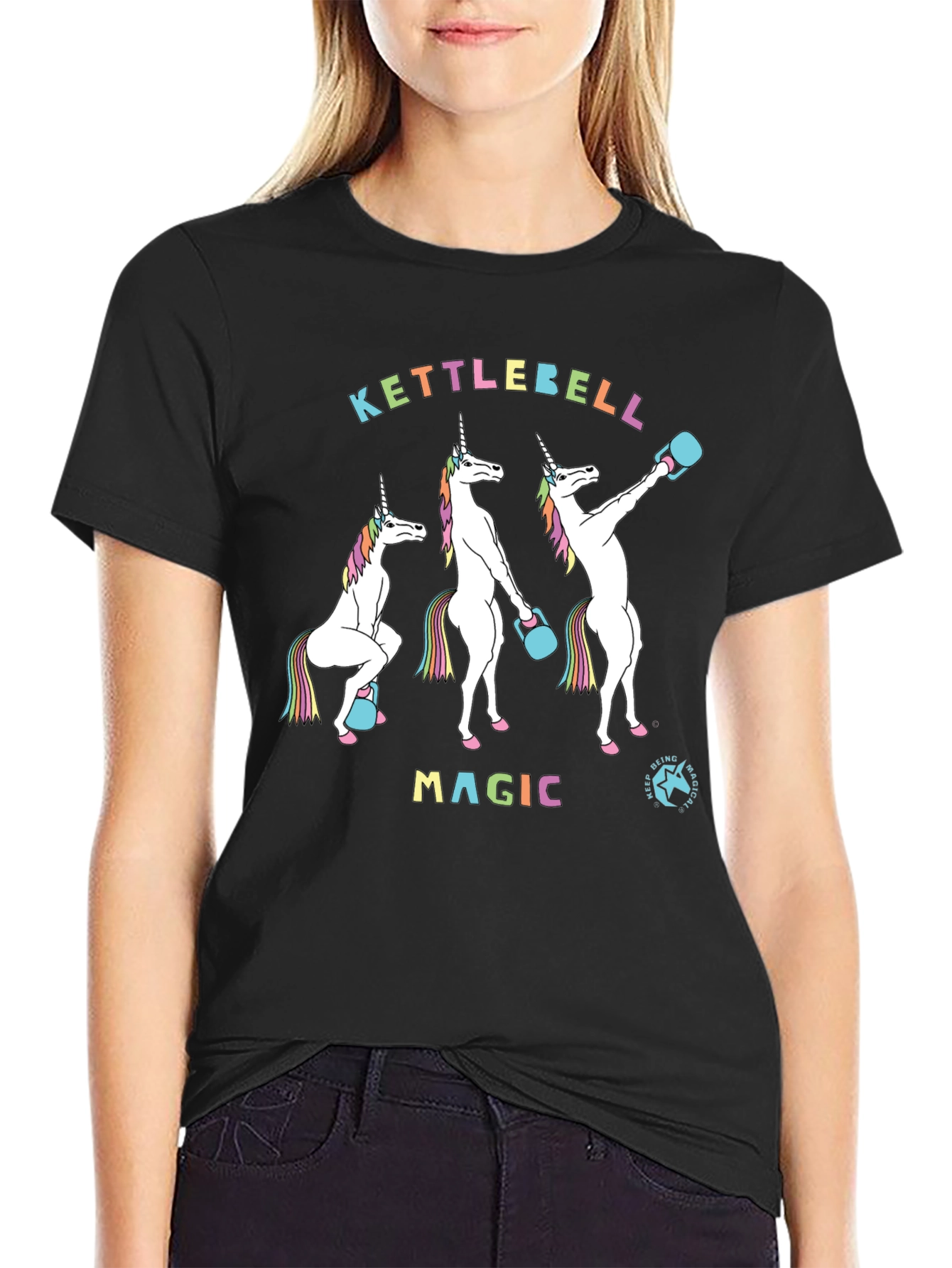 Kettlebell Magic Unicorn Graphic Tee