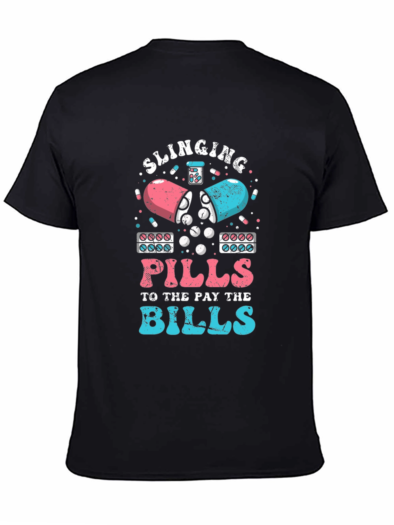 Slinging Pills Graphic Tee - Funny Pharmacy Shirt