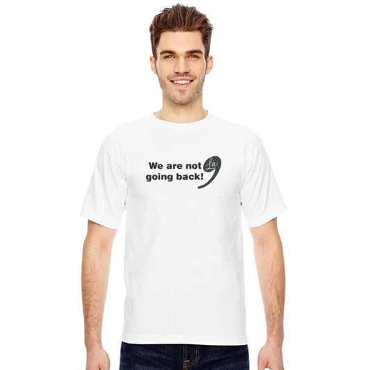 We are not going back comma la Kamala Harris 2024