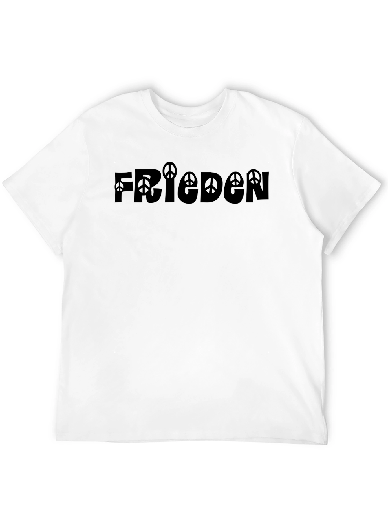 Frieden Peace Symbol T-Shirt - Black