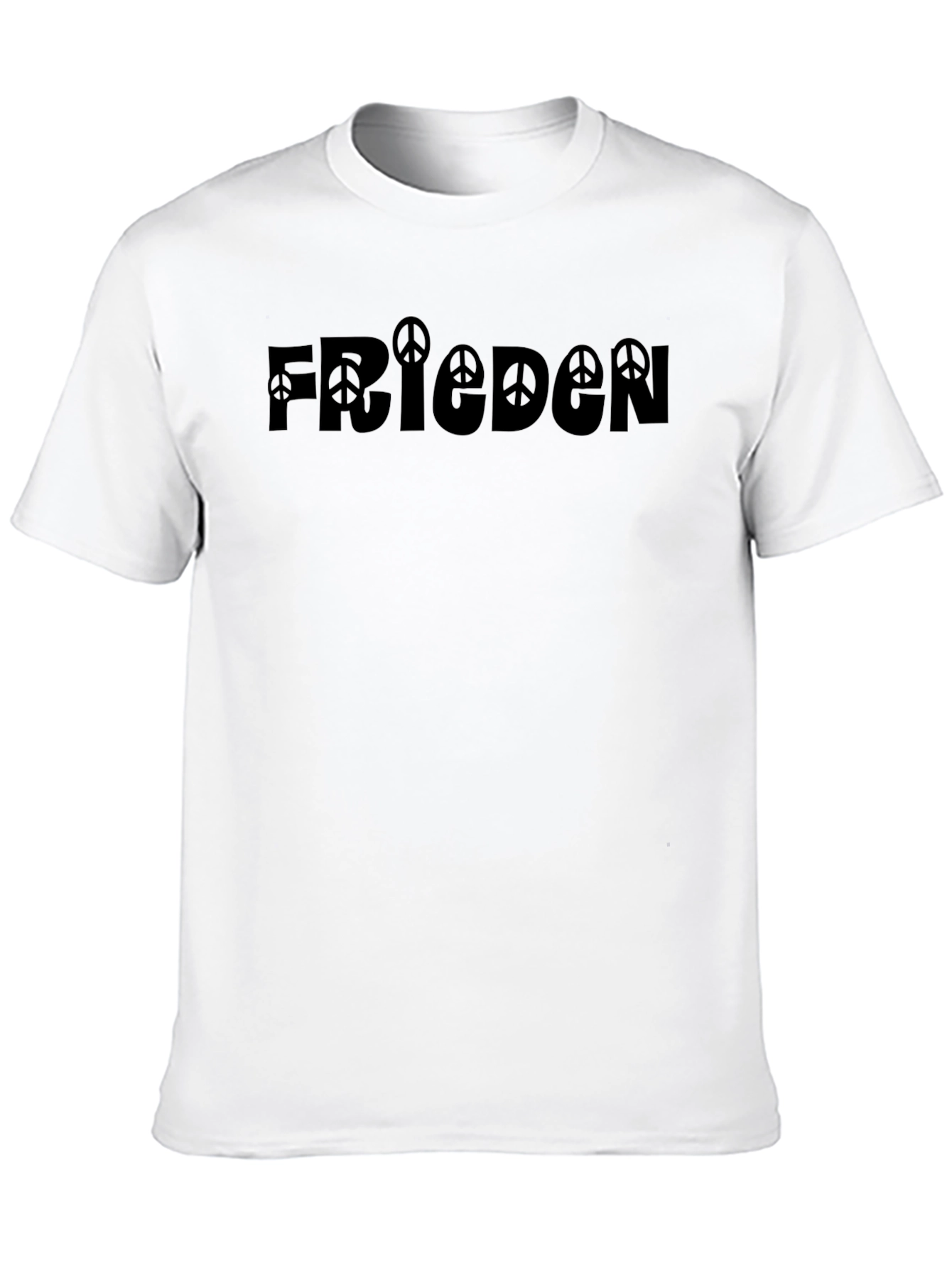 Frieden Peace Symbol T-Shirt - Black