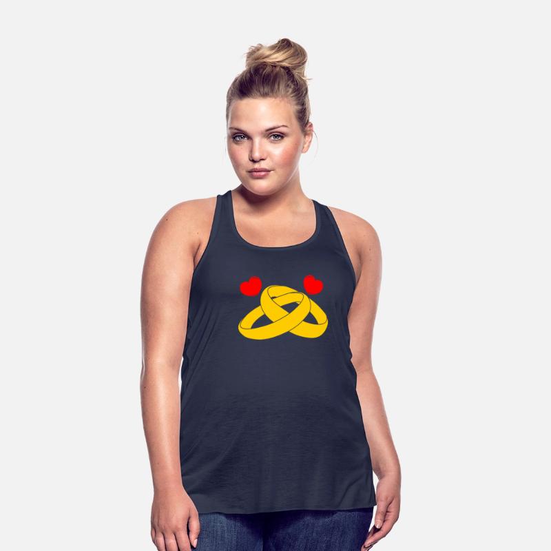 Wedding gold rings with hearts