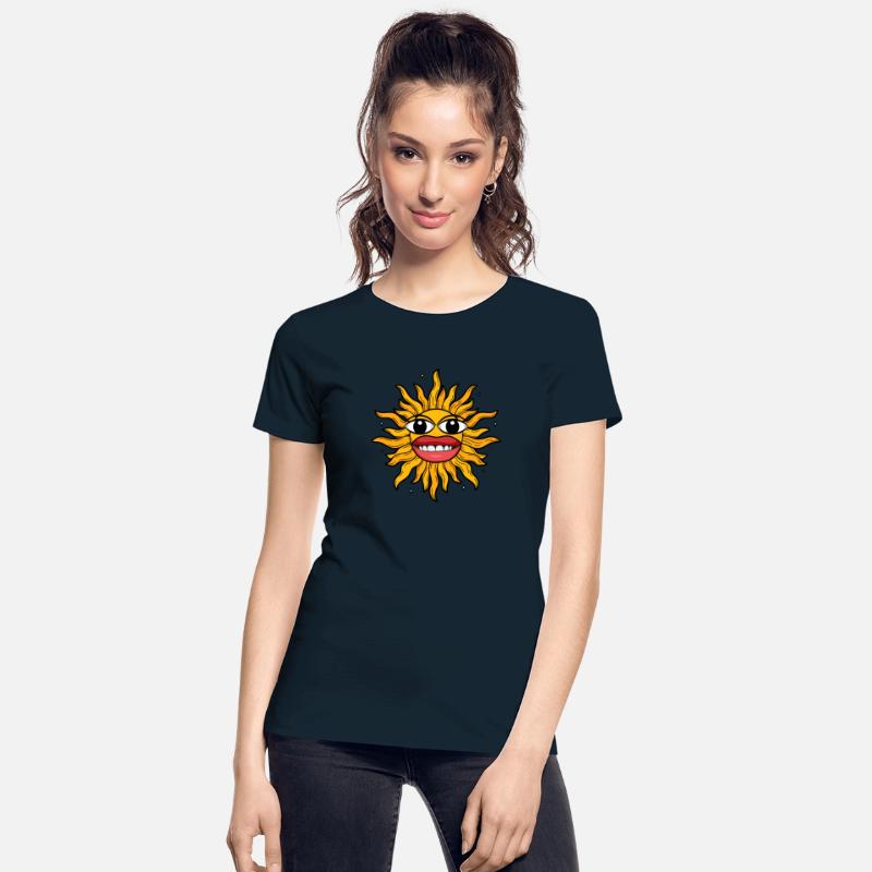 Whimsical Sun with Smile - Funny Sun Artwork
