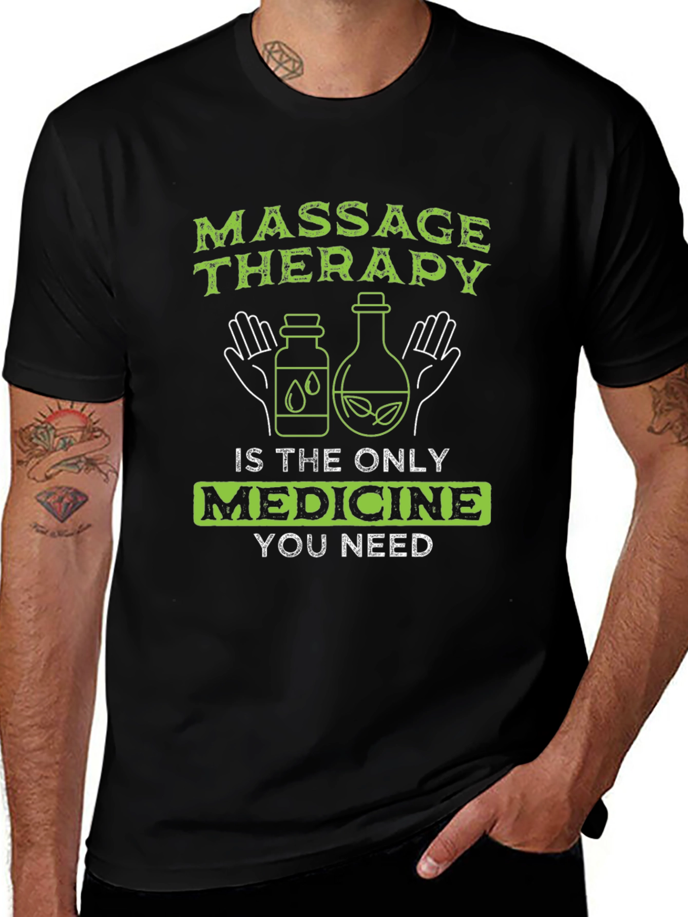 Massage Therapy Medicine T-Shirt - Relax & Heal