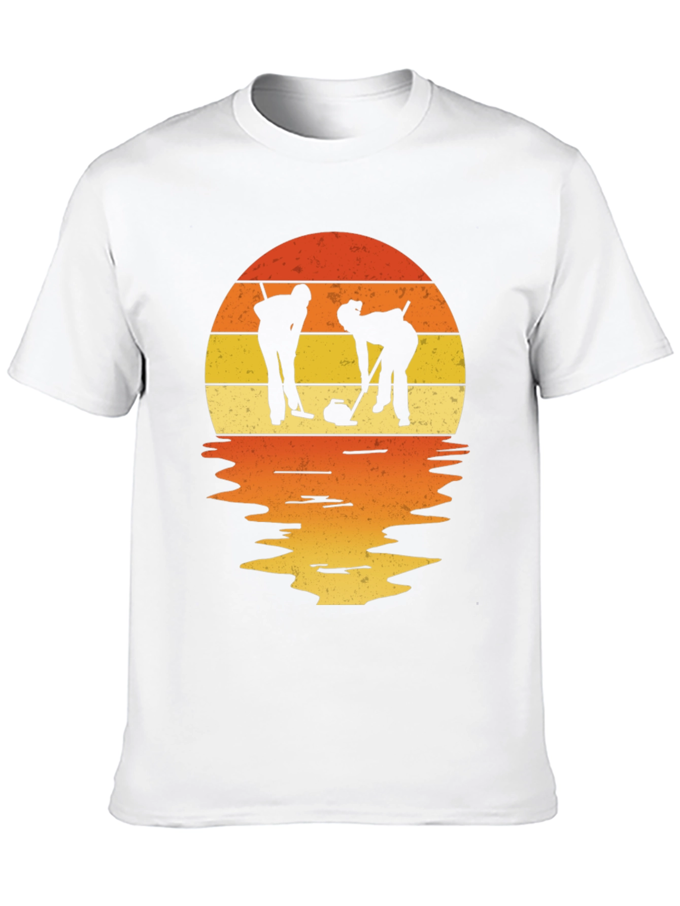 Retro Sunset Curling T-Shirt