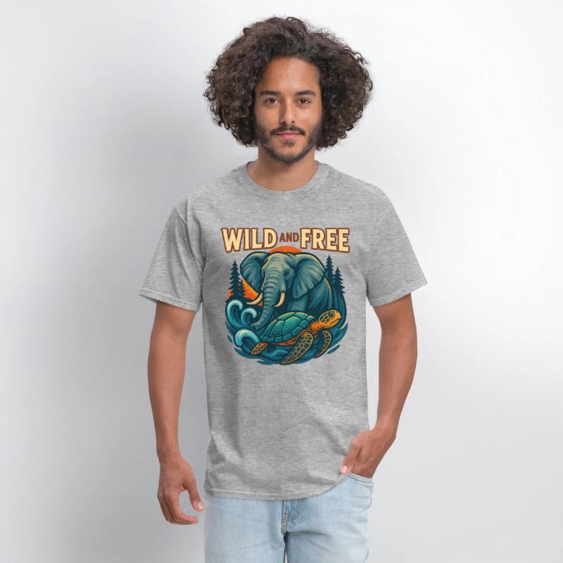 Wild and Free Unique Tee Concept