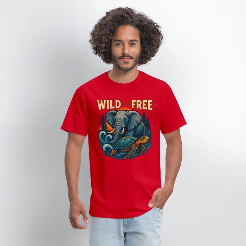 Wild and Free Unique Tee Concept
