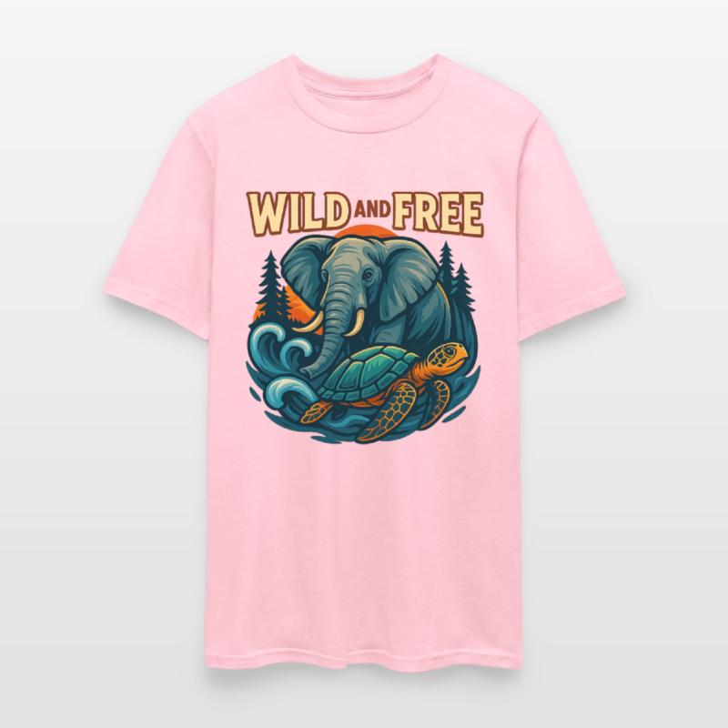 Wild and Free Unique Tee Concept